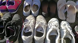 Stinky sweaty smelly aryan gym teenfeet sneakers yogapants thights HOT!