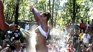 Wet T Shirt Contest At A Nudist Resort