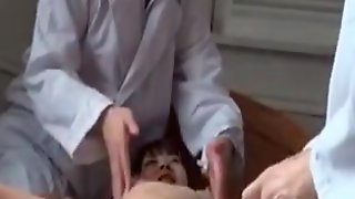 Asian Girl Gets Her Naked Body Checked By Two Doctors