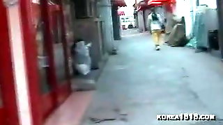 Korean red light district girl does it without condom
