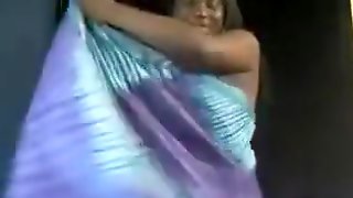 Busty Ebony Chick Dances Around Naked