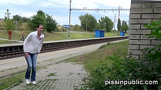 Czech Piss Outdoor