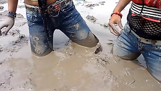 Thai girls mazleni in mud