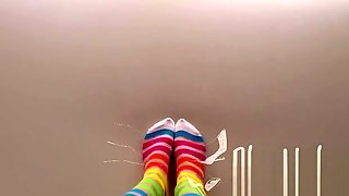 #54 rainbow socks