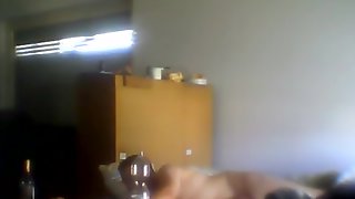 Drunk slut on the spy webcam