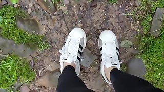 Hiking with Adidas Superstar