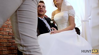 Hunt4k. They just married and he sells his wife to be fucked for money - 1