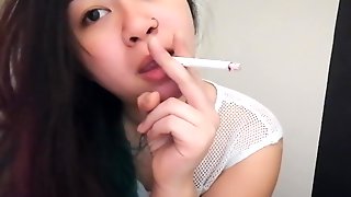 MissDeeNicotine  Cigarette Smoking Fetish Compilation 1