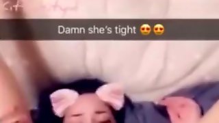 Friends Teen Sister Gets her Ass Filled with cum on Snapchat