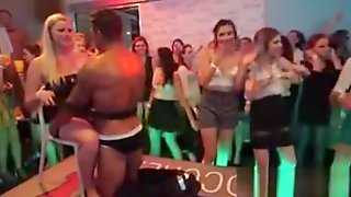 Spicy cuties get completely crazy and nude at hardcore party