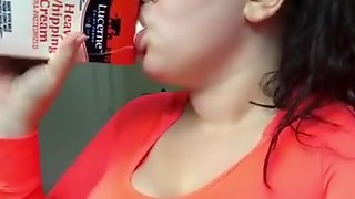 BBW softiebaby heavy cream chug (belly expansion)