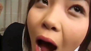 Japanese high school girls swallowing sperm with a spoon