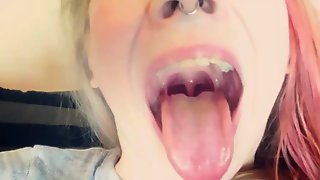 Uvula, Cumshots In Open Mouth, Long Tongue Show