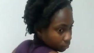 BBC Explodes a Load on Cute Ebony Teen in the Bathroom