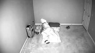 Hot MILF caught on hidden security camera