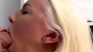 Blonde Stevie Shae Slides Pussy On Cock