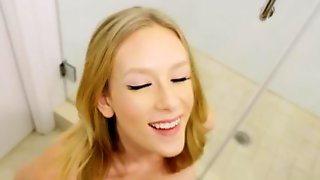 Mofos - Horny Anya Amsel fucks hard a random guy in bathroom