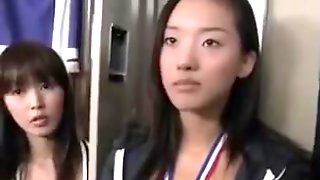 Gorgeous Asian Ex And Friend Suck Dick In Locker Room