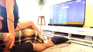 Family therapy. Playing a game with hot step sister , She win a cumshot 4k