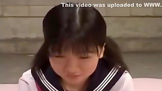 Naughty Japanese Girl Flashes Her Big Boobs And Masturbates