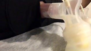 Bbw big tit lactating milf huge nipples pumps milk montage