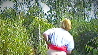 Vintage Mrs Spankybum Spanked in the Woods