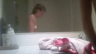 Spycam catch girl taking shower 2