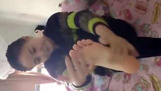 Chinese teen s beautiful soles