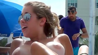 Hot Amateur Topless Beach Teens Voyeur Video