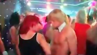 Naked Stripper Gets Cock Sucked At Sex Party