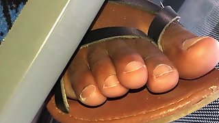 Haitian ebony toes closeup