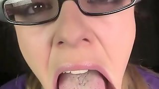 Mouth tongue fetish