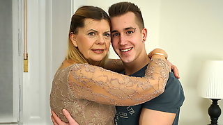 Cute Boy With Granny, Constance Mature