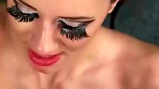 Wicked Sex Kitten Gets Sperm Load On Her Face Eating All The