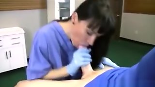 Mature Nurse Sucks His Younger Cock