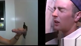 Gay gloryhole for straight guy who think they get normal blowjob