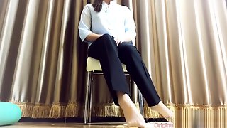 Chinese Office lady femdom