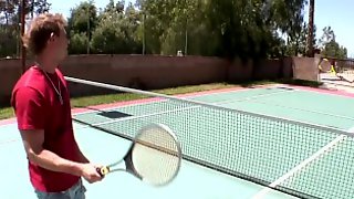 BANGBROS - Sex For Sport On The Tennis Court With MILF Katie Angel