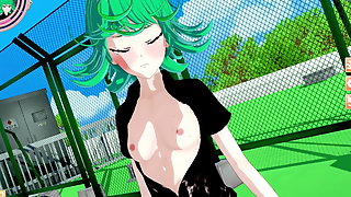 Tatsumaki recieving pleasure