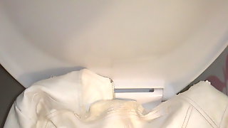 Sex Toy - white leather jacket