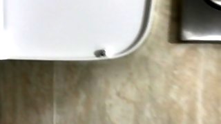 Peeing in Public Toilet POV