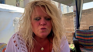 BBW Blonde Milf Public Big Tits Blow Job