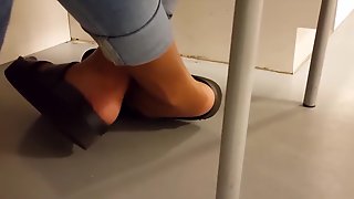 Best of foot tease from my classmate.