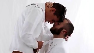 Cum eating Mormon daddy deepthroats sweet young cock