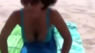 Wife Flashing Outdoors At The Beach Pov