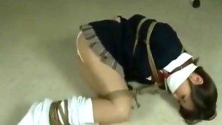 Japanese Schoolgirl Bound, Bound Gagged