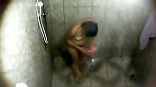 Hidden camera mexican Mom in shower