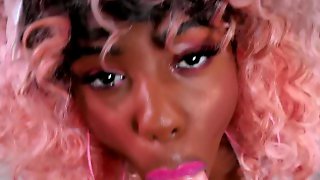 Sexy Ebony Doll Fucked Hard by a White Monster Cock - Spizoo4K