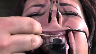 Gagged Sub Canned While Mouth Opened