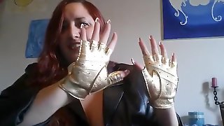 Leather glove show